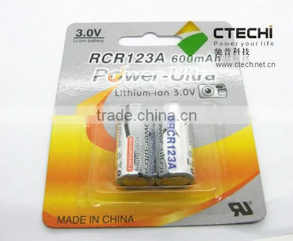 rcr123a 3v rechargeable battery lithium