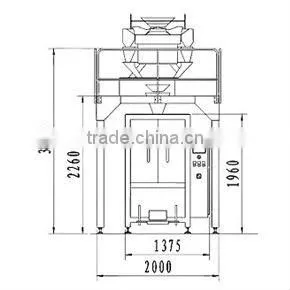 automatic large vertical form fill seal packaging machine