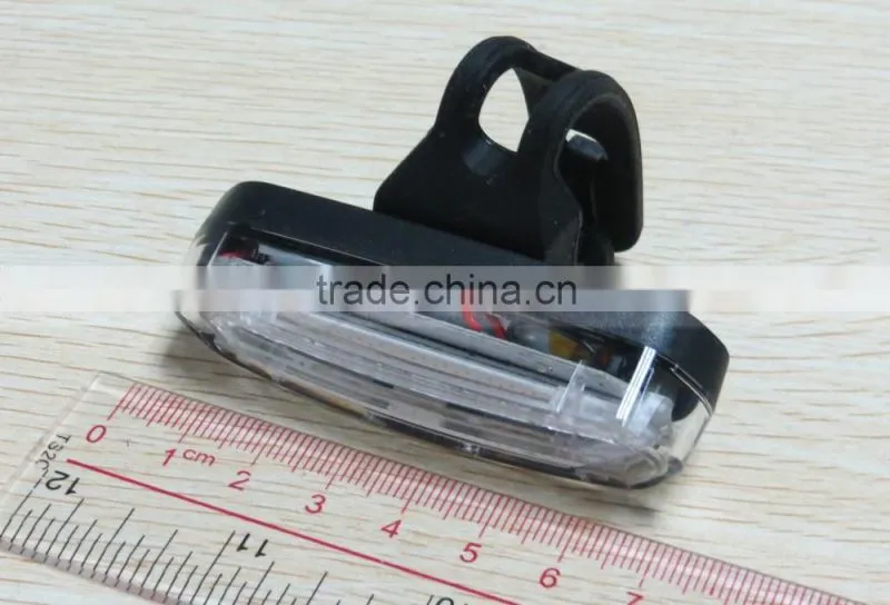 Blue Red LED Plastic Clip Collar 120LM Bicycle Front Light Warm Security Lamp