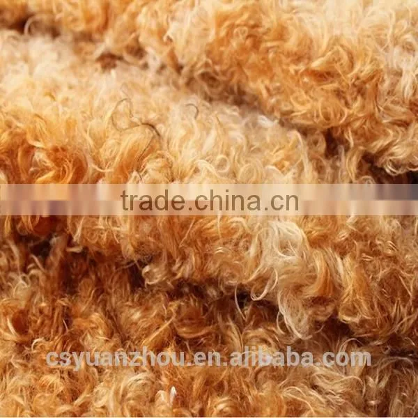 Korea curly fleece fabric tie dye fake fur fabric