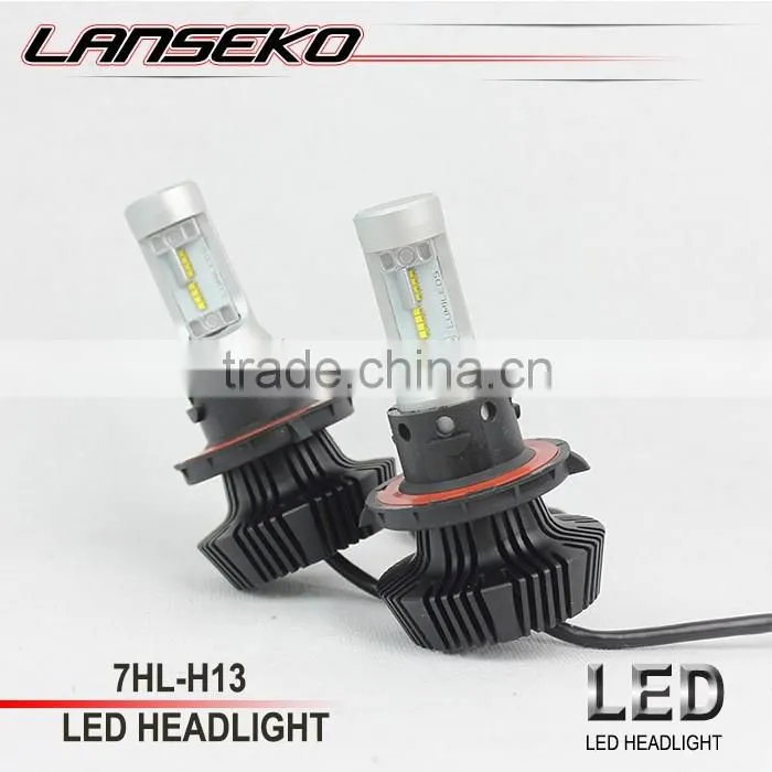 Newest no fan led headlight G7 H4 H13 9004 9007 led headlight for cars with perfect beam pattern