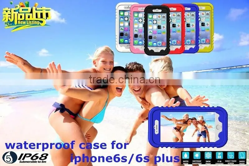 For iphone waterproof cell phone case red