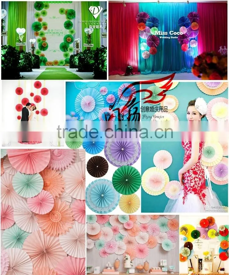 Paper Christmas Tree and Fan for Decoration Frozen Party