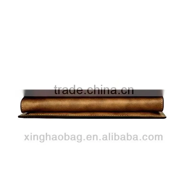 Full grain leather men handbags and purses with wrist