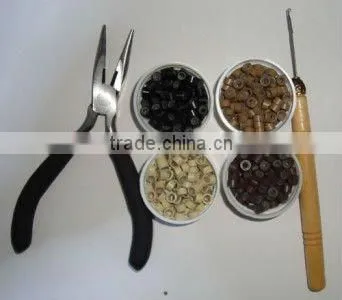 china hair products Hair extension apply micro rings,silicon micro ring,copper micro ring