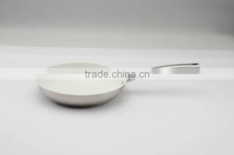 Factory Colorful Ceramic Coating 18/8 Stainless Steel Frypan