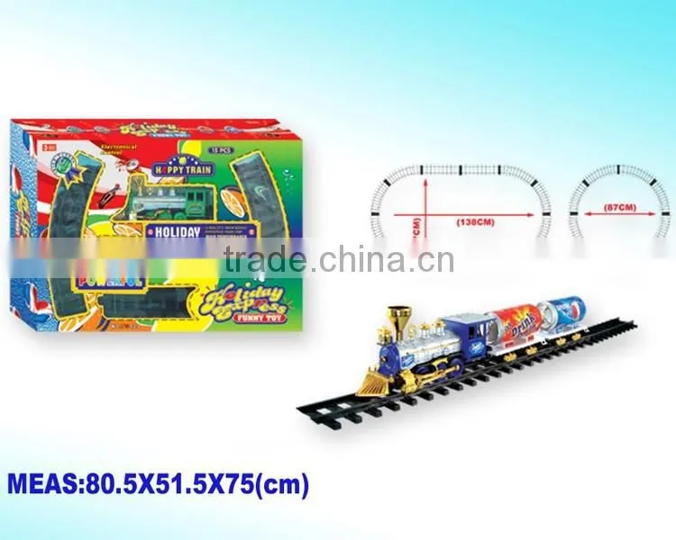 electric train with light and music, Coke bottle train toy, promotion train toy