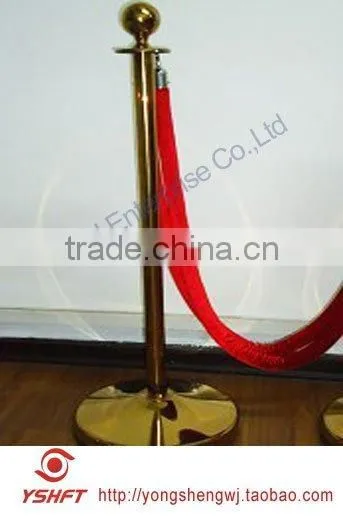 zinc barrier stanchion with rope