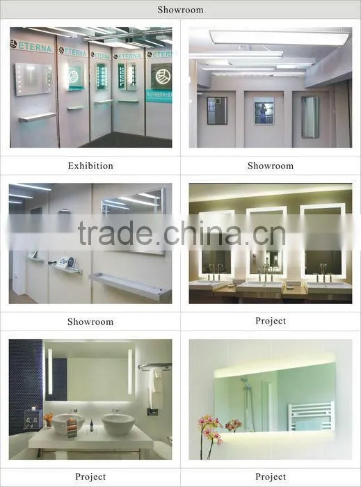 New arrival wall mount bathroom mirrors with led lights