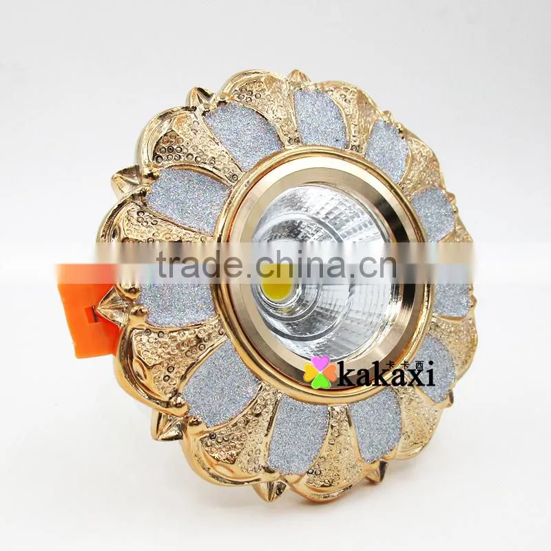 European LED Ceiling Light COB 3W 5w Resin + Aluminum LED Downlight Spotlight
