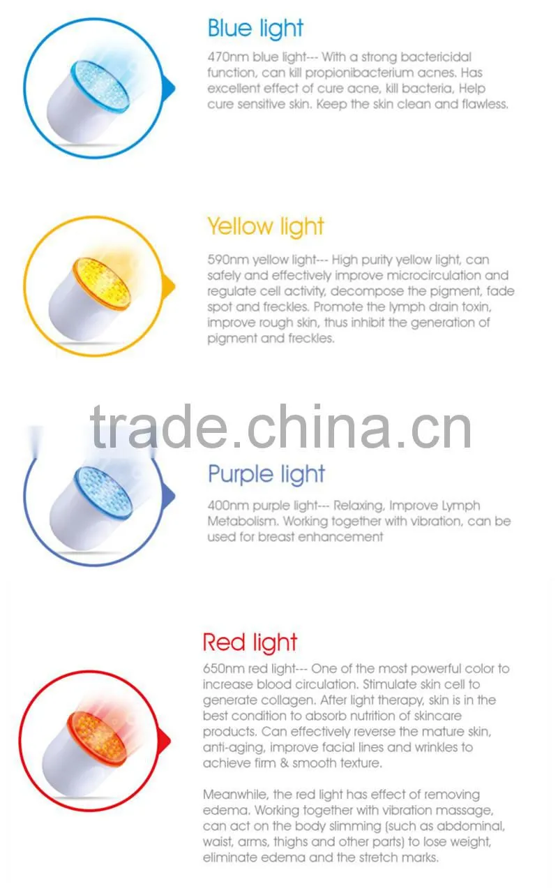 Facial led personal massager led light therapy for hair New light therapy