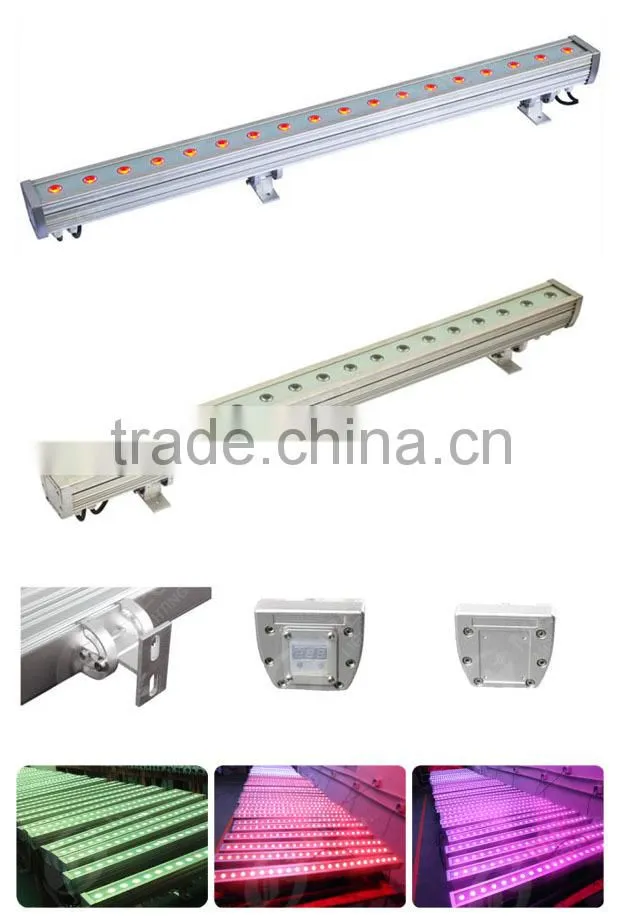 High brightness outdoor 18 x 12w rgbwa 5 in 1 led wall washer