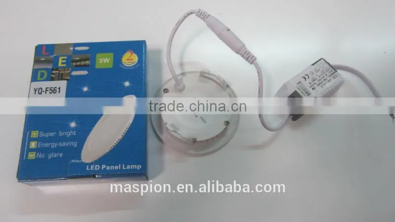 3W and round Recessed LED panel light