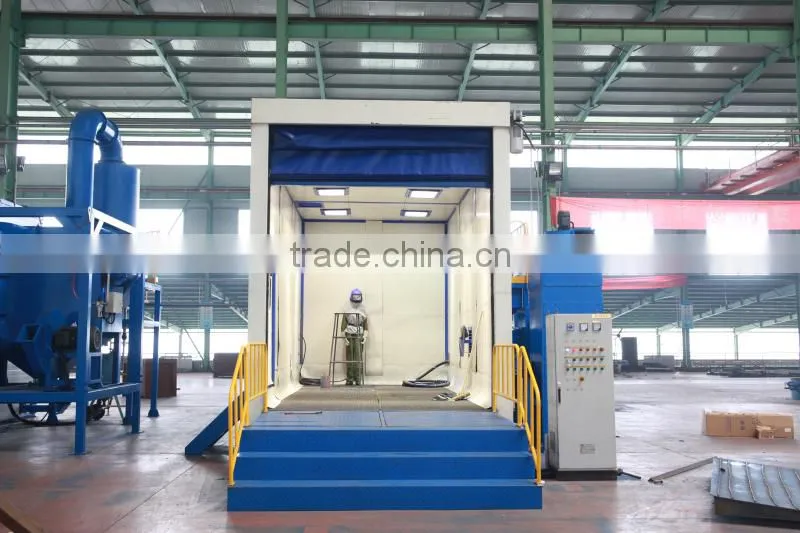 CE certificated sand peening booth /sandblasting chamber