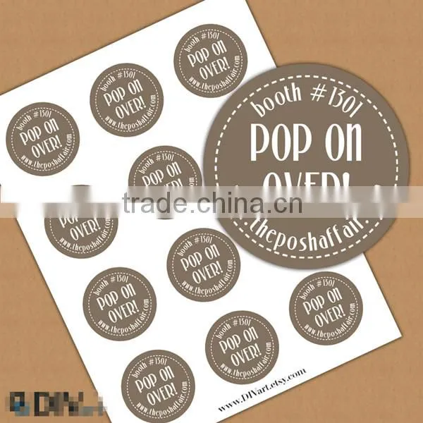 new design high quality round labels