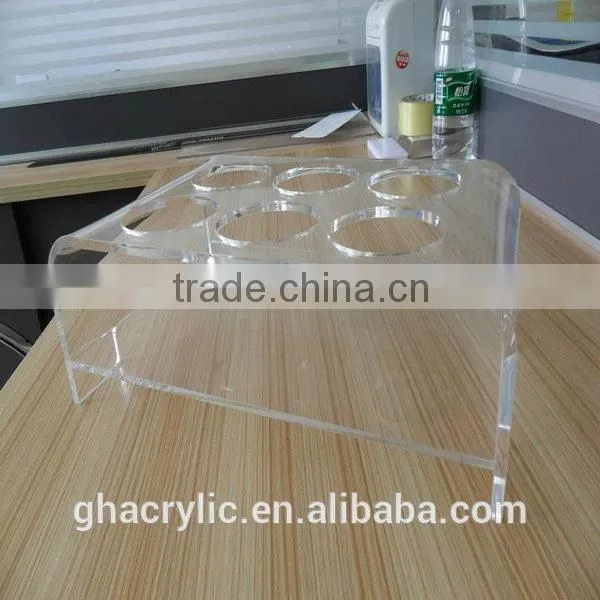 ny Design clear acrylic make up dispaly rack ,top grade acrylic display rack