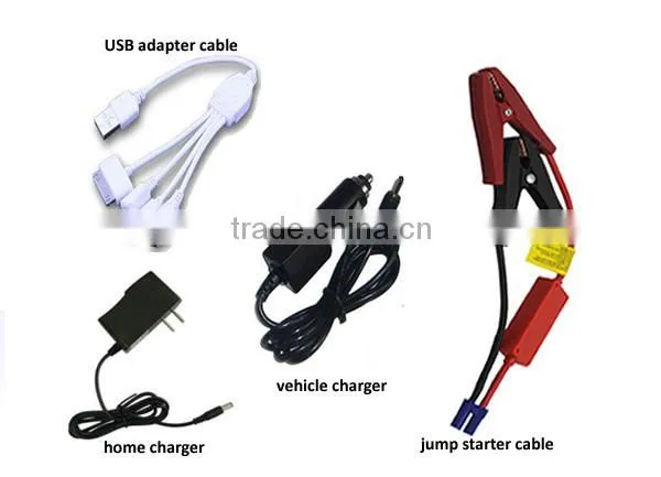 SUNPOW portable power bank 12v dual usb car charger jump starter