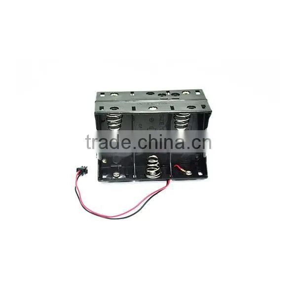 6 x D Size Cell Battery Batteries Holder Box 9V Case With Wire Lead