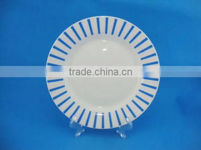 Wholesale cheap bulk food porcelain plate,ceramic hotel used salad / dessert / soup / dinner plates,restaurant plate