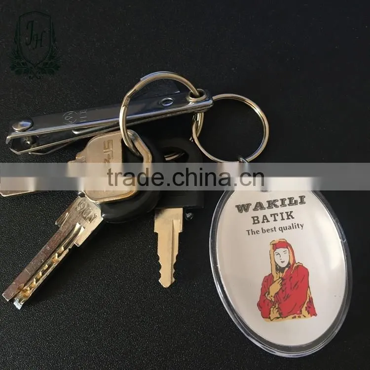 shoes shape China Factory Personlaized Promotional Custom Double Side printing Acrylic Key Ring