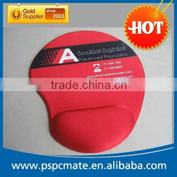 Rubber wrist rest mouse pad with full color printing