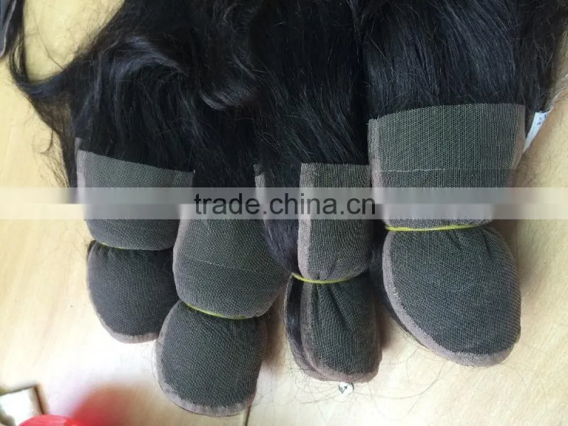 Cheap remy kinky curl virgin brazilian hair lace closure middle part, U part lace clousre