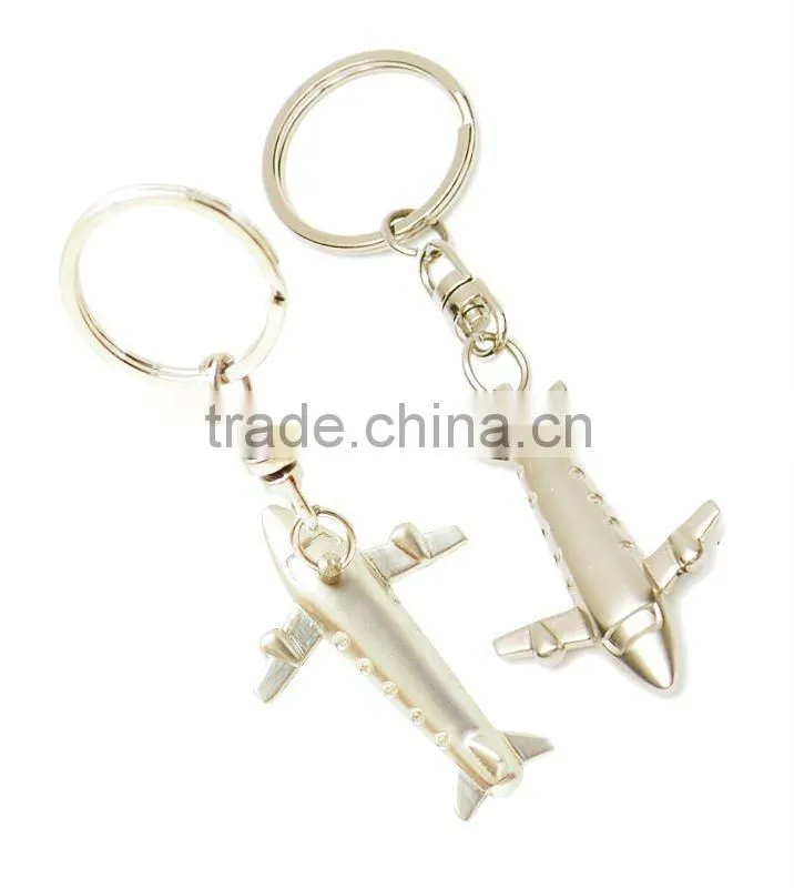 airplane Keychain,blank metal key chains
