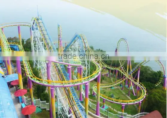 24-seat large three-ring roller coaster