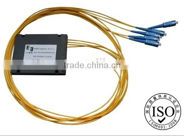1X4 PLC splitter Fiber optic splitter for Telecom FTTH GPON/GEPON