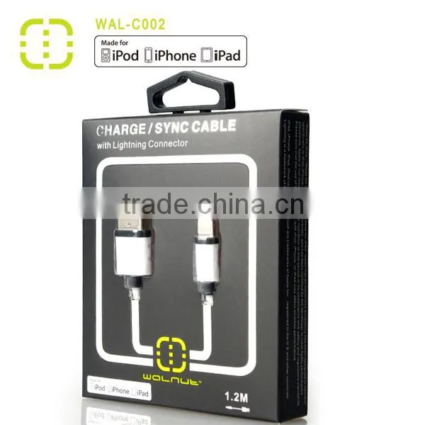 walnut brand OEM ODM mfi usb cable for apple mobile phones
