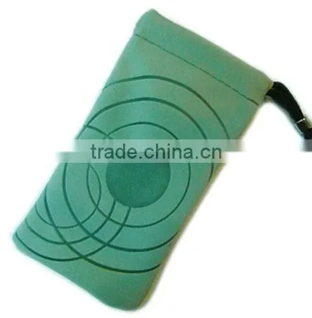 promotion drawsting velvet bag leather pouch