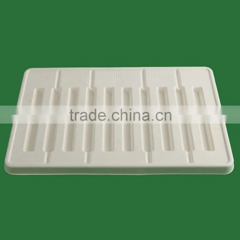 New Hot sales SGS sustainable paper pulp packaging,unbleached insert pulp moulding packaging