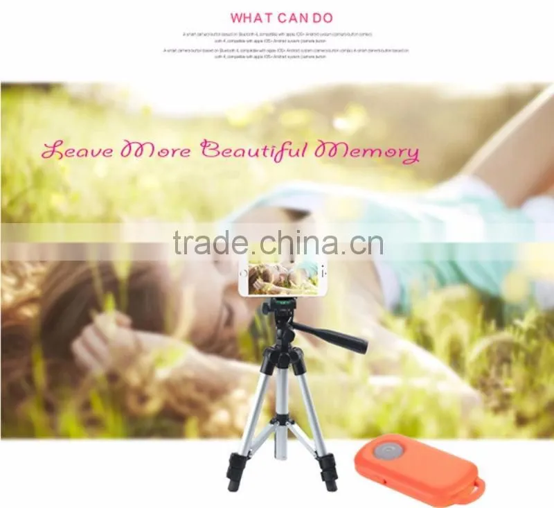 Gleese Custom selfie stick with bluetooth shutter button remote wireless monopod selfie stick camera stand for selfie