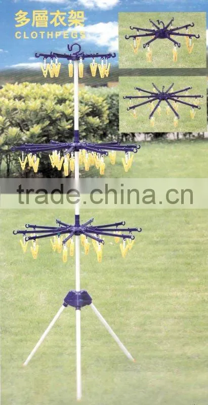 2015 Best prices plastic 3LEVEL house/kitchen hanger