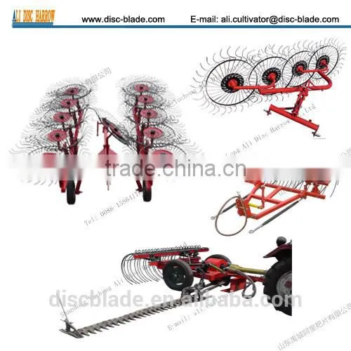 professional pasture hay rake machine in farm