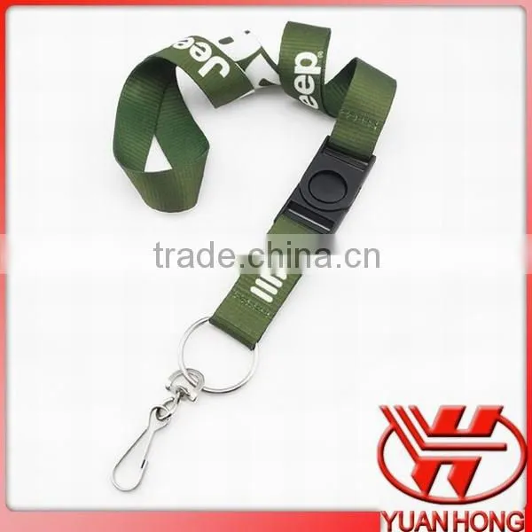 Cheap breakaway fashion cute neck lanyard with swivel J-hook