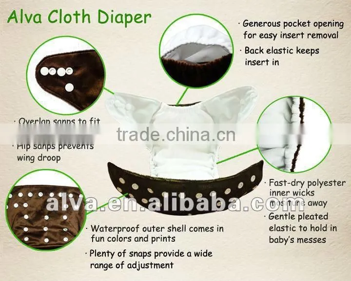 Alva One Size Fits All Baby Cloth Diapers Cheap Cloth Baby Diapers
