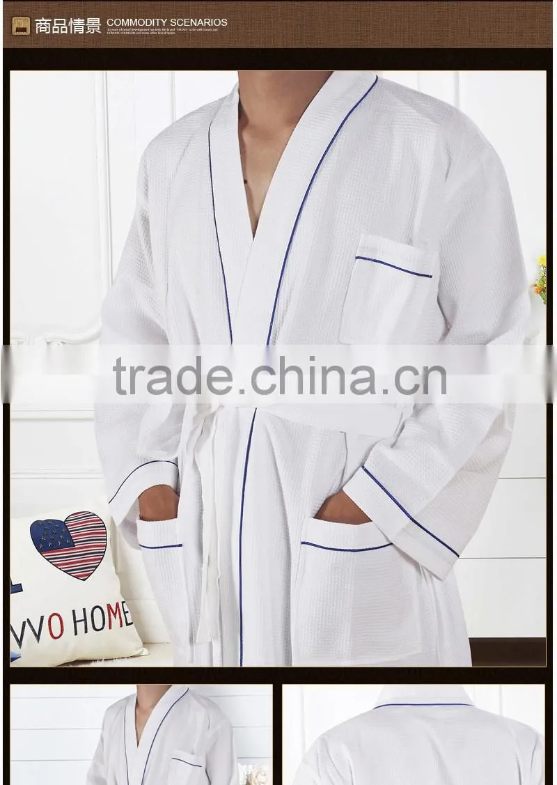 Eco-friendly wholesale cotton pattern bathrobe family bath robe set