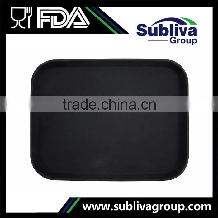 Hot Sell 10 * 14 inch Fiberglass Rectangular Non Slip Plastic Tray