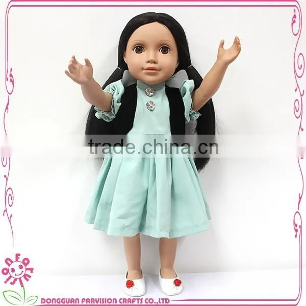 long hair doll for sale 18" Farvision girl doll for wholesale