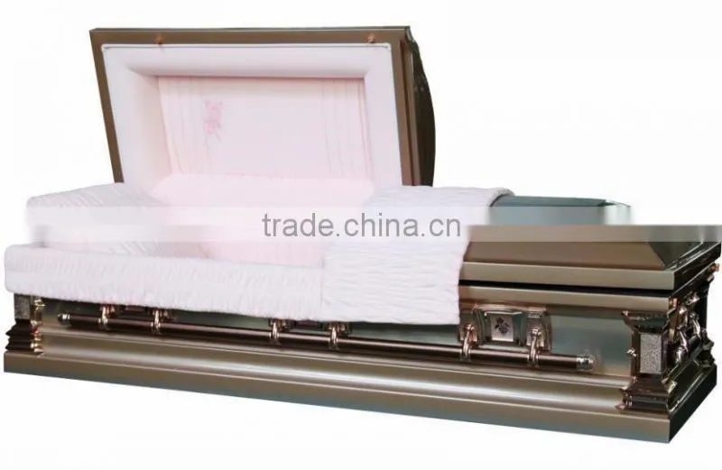 Lacy rose stainless steel casket and coffin 15906