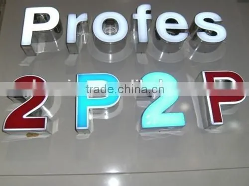 Galvanized Sheet Channel Led Letter Sign Advertising Letter Logo