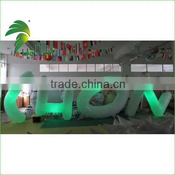 2016 Colorful Custom Decoration Inflatable Figure Model / Decoration Giant Inflatable Letters Lighting For Advertising