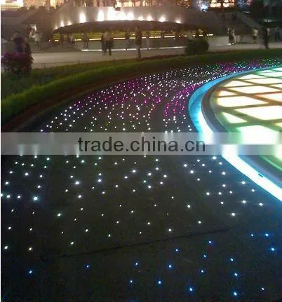 42 strands 0.75mm PMMA end glow multi core fiber optic light