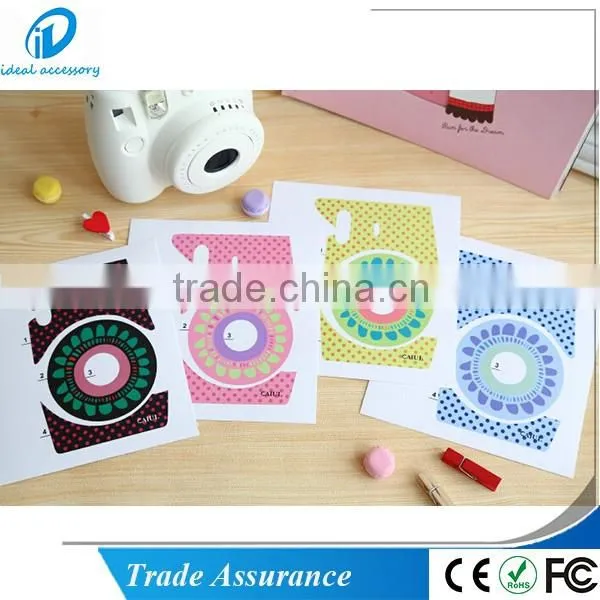 Colorful Star or Flower Creative Camera Decor Sticker for Fujifilm Instax Mini8 Polaroid Camera