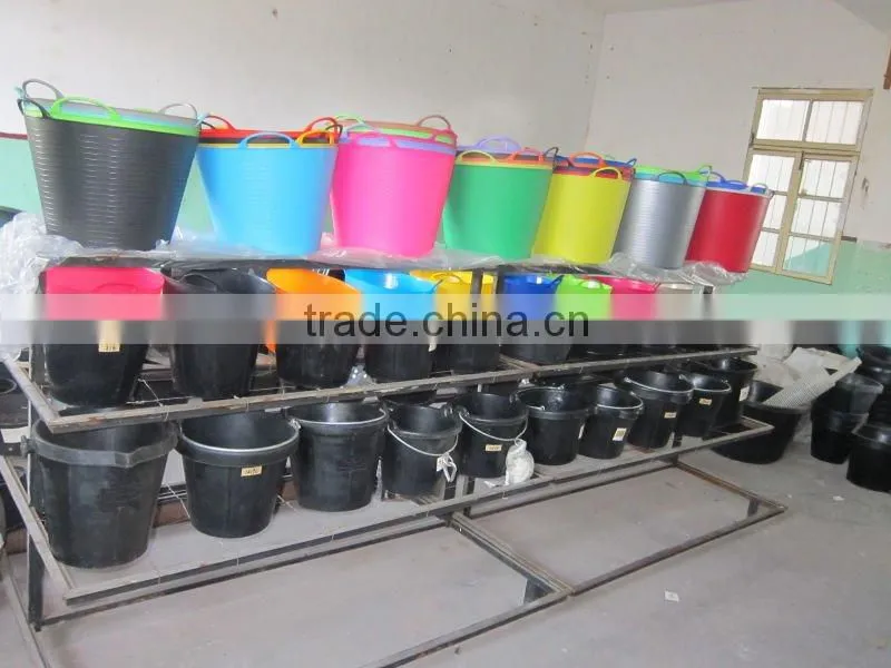 Rubber bucket Recycled Tyre rubber pail&barrel Super rubber bucket,REACH