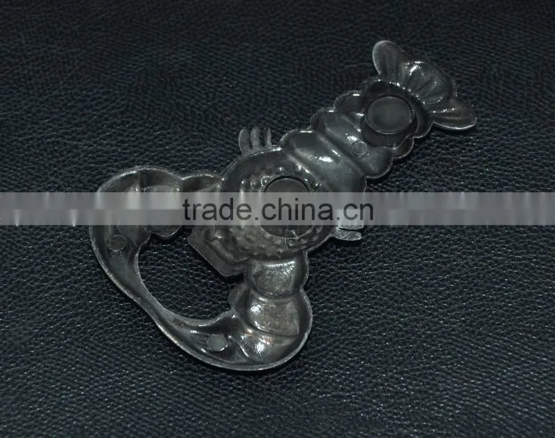 lobster shape metal bottle opener with sound
