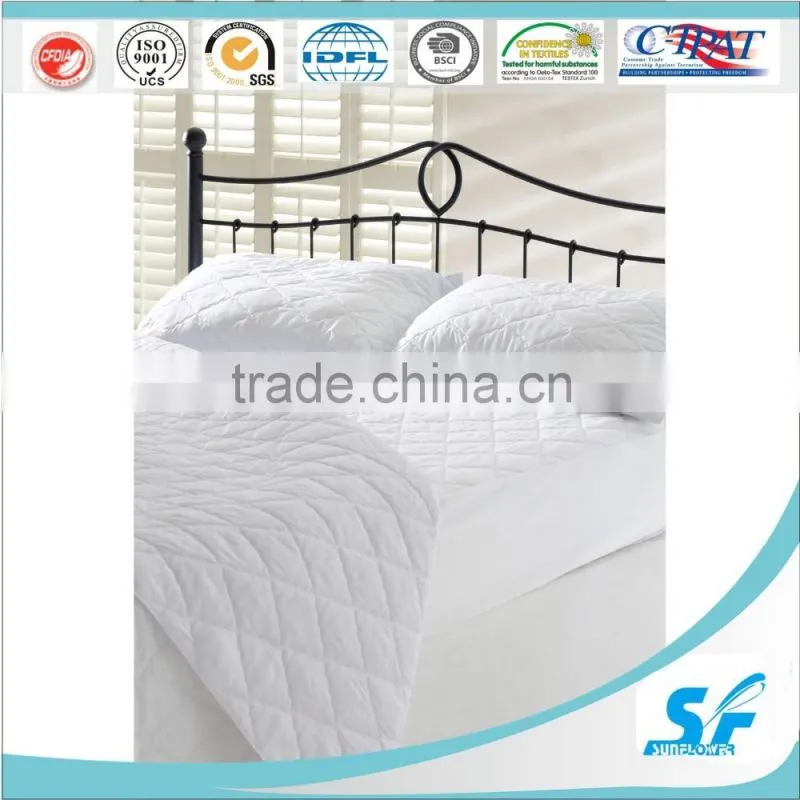 single bed size mattress topper cotton microfiber mattress pad