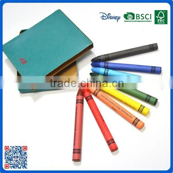 2016 customed crayon in box for school stationery with high quality