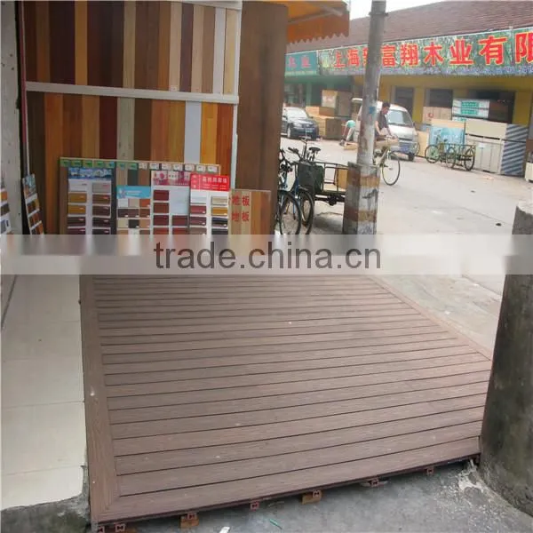 Eco friendly outdoor wpc flooring or hollow wpc flooring
